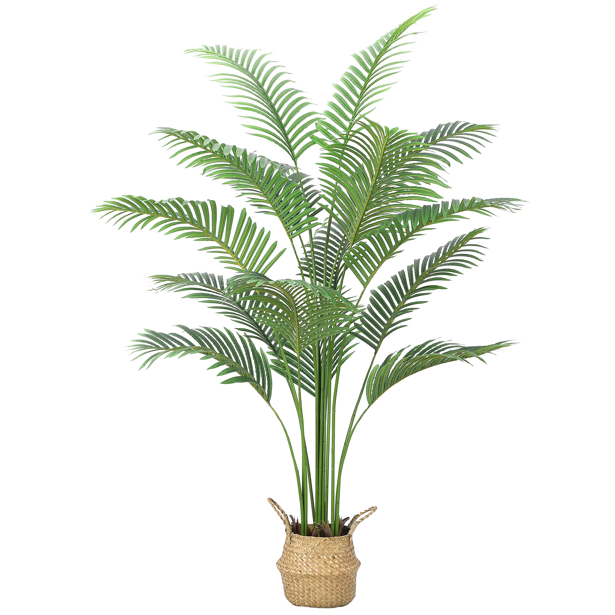 3FT Artificial Palm Tree With 9 Trunks - Fake Tropical Plant In Pot For Indoor Outdoor Decor