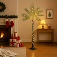thumbnail image 1 of Artificial Palm Tree with Lights 6ft 300 LED Fairy Lights, Lighted Palm Tree In for Indoor Outside Home Room Patio Pool Decoration, Holiday Summer Decoration, 1 of 8
