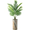 thumbnail image 1 of Artificial Palm Tree in Morden Planter, Fake Areca Tropical Palm Silk Tree for Indoor Outdoor Home Decoration - 66" Overall Tall (Plant Pot Plus Tree), 1 of 5