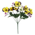 thumbnail image 1 of Artificial Pansy Bouquet European Style Flower Arrangement Home Decor For Living Room Dining Table Centerpiece, 1 of 5