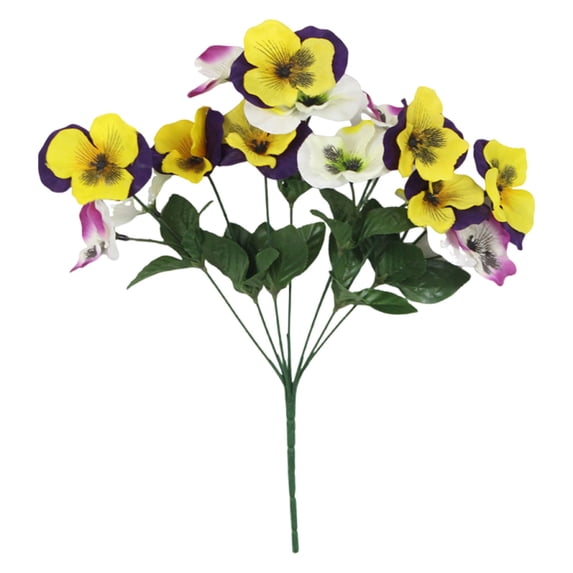 Artificial Pansy Bouquet European Style Flower Arrangement Home Decor For Living Room Dining Table Centerpiece
