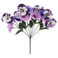 thumbnail image 1 of Artificial Pansy Bouquet European Style Flower Arrangement Home Decor For Living Room Dining Table Centerpiece, 1 of 5