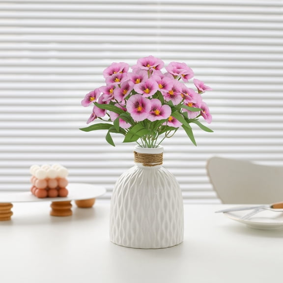 Artificial Pansy Flowers - Easter Decor, Creative Silk Flower Ornaments, Realistic Fake Pansies, Decor for Hotel, Wedding and Home Indoor Outdoor Floral, 1pc