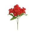 thumbnail image 1 of Artificial Pansy Stems 5 Color Options Fake Floral Picks with Greenery for Vase Arrangements, Home Table Decor, Indoor Wedding, Spring Festival, Easter Centerpieces（Red）, 1 of 6