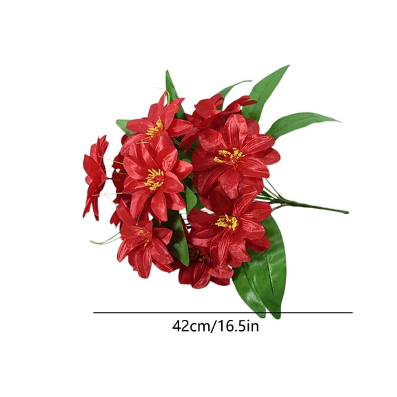 Artificial Passion Flower Artificial Passion Flowers Realistic Silk Floral Stems Fake Flower Bouquet for Vase Arrangement Home Table Wedding Centerpiece Event Party Decor Fake Passion Flower