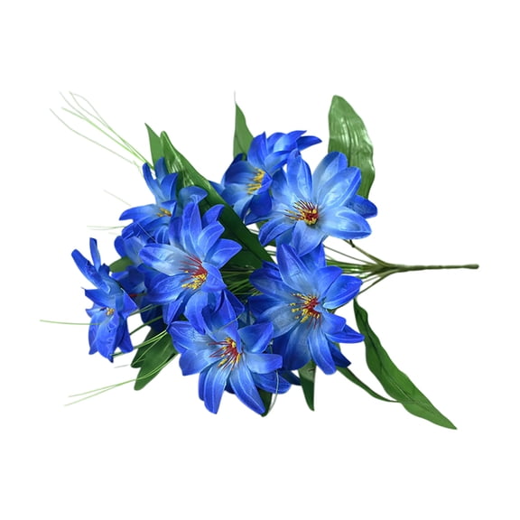 Artificial Passion Flower s 12 Heads,Realistic Silk Floral Arrangement for Home Vase Decor,Wedding Centerpiece Event Party Favor