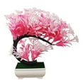 thumbnail image 1 of Artificial Peacock Tree Bonsai, 24cm Plastic Greenery Potted for Home and Office Decoration, 1 of 2