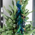 thumbnail image 1 of Artificial Peacock with Long Tail Christmas Ornaments for Crafts Home Wedding Party Xmas Tree Decorations Blue 17.5 in, 1 of 6
