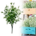 thumbnail image 1 of Artificial Pearl Berry Flower Stem Faux Greenery Bush for Home Wedding Table Centerpiece Garden Decor,White,1 Bundle, 1 of 9