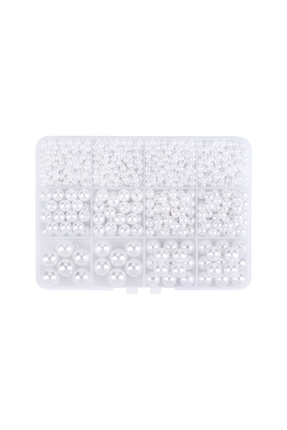 Artificial Pearls Crafting Set For Hair Jewelry - ABS Beads For Barrettes, Hairpins & Party Accessories