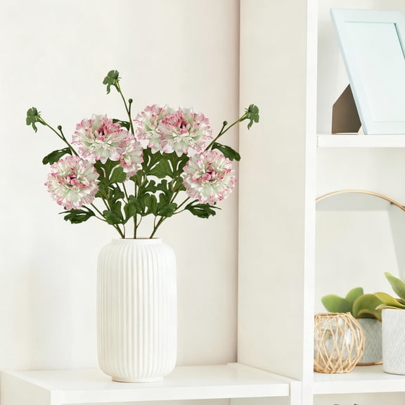 Artificial Peonies Flowers with Realistic Plastic Branches and Leaves Flowers Arrangements Simulation Flower Home Living Room Decoration Bathroom Table Centerpiece Shelf Decorations (Hot Pink)