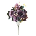 thumbnail image 1 of Artificial Peonies Silk Flowers – Realistic Fake Plastic Flowers for Vase Decoration, Long-Lasting, Fade-Resistant, Multi-Purpose Floral Arrangement for Home, Garden, and Events, Purple, 1 of 9