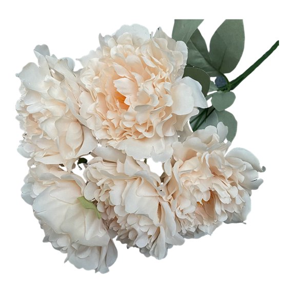 Artificial Peony Bundle UV Resistant Faux Peony Flowers Realistic Fake Peony Branch for Home Decor Party Wedding Centerpiece Floral Arrangements