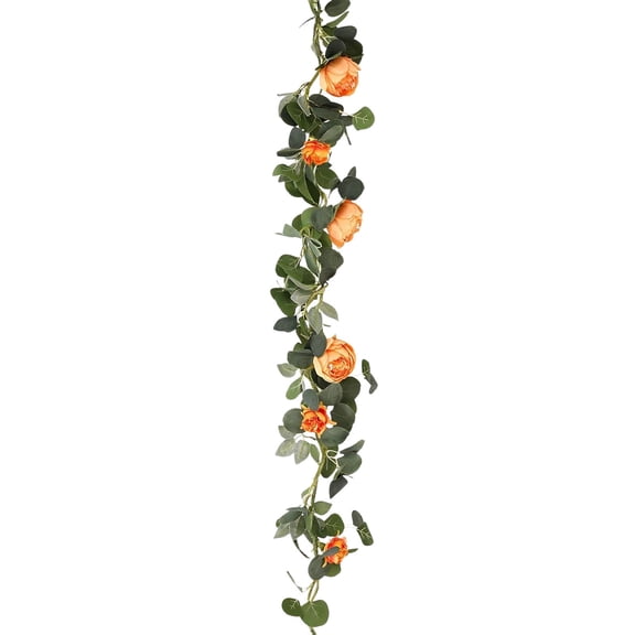 Artificial Peony Eucalyptus Vines With Green Leaves For Home And Restaurant Decoration