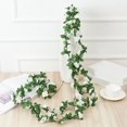thumbnail image 1 of Artificial Peony Flower Garland | Silk Plastic Multicolor Hanging Vine for Wedding Arch Decor | 96-Inch Long Party Wall Table Decoration, 1 of 6