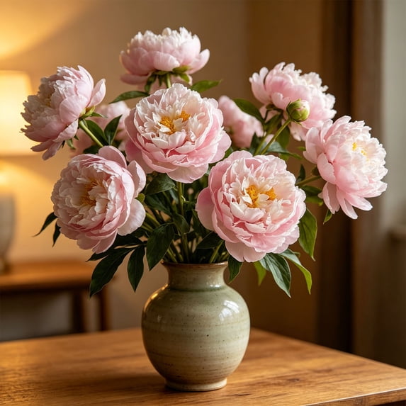 Artificial Peony Flowers with Adjustable Stems, Realistic Silk-Like Petals, Perfect for Wedding, Home Decor, Floral Arrangements, Faux Bouquets