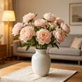 thumbnail image 1 of Artificial Peony Flowers with Adjustable Stems, Realistic Silk-Like Petals, Perfect for Wedding, Home Decor, Floral Arrangements, Faux Bouquets, 1 of 5