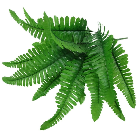 Artificial Persian Fern Bouquet, Lifelike Fake Persian Grass, Silk Plastic Greenery UV Resistant Simulation Plants for Indoor Home Office Garden Decor