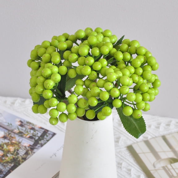 Artificial Persimmon Branch Fake Fruit Tree Decoration - 9 Inch Plastic Foam Berry Sprig for Outdoor Home Kitchen Use