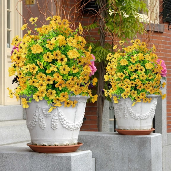 Artificial Petunias with Ground Stake,UV Resistant and Waterproof Artificial Flower Decor,for Garden,Planter and Porch,Yard,Lifelike Decorative Flowers&nbsp;23 Inch