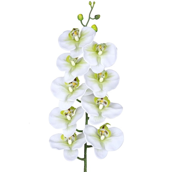 Artificial Phalaenopsis Flowers, Artificial Orchid Flowers Stem Plants for Home Decor, Faux Orchid Stems, Real Touch Artificial Phalaenopsis Flowers, 1 Pcs, 27.6 Inches