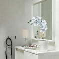thumbnail image 1 of Artificial Phalaenopsis Orchid Stem, 9 Heads Latex Phalaenopsis Stems Fake Orchid Spray, Elegant Clustered Orchid Blooms Tall Stem, Artificial Orchid Stem Bouquets for Home Decor 1Pcs, 1 of 4