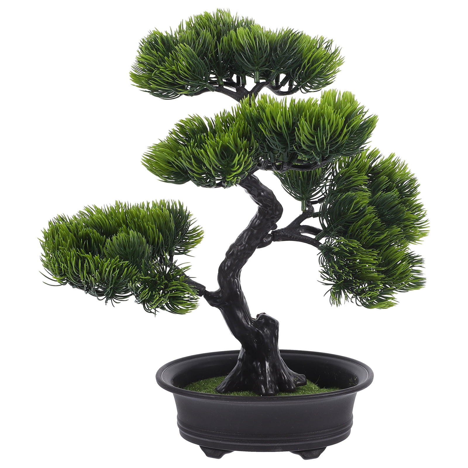 Artificial Pine Bonsai Tree - Realistic Faux Plant for Desk Display ...