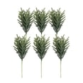 thumbnail image 1 of Artificial Pine Branches 6 PCS Realistic Christmas Greenery Stems Real Touch Cedar Pine Needles for DIY Crafts Wreath Garland Holiday Home Decoration 18 Inch, 1 of 6