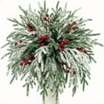 thumbnail image 1 of Artificial Pine Branches for Christmas, 10PC Christmas Tree Picks and Sprays, Lifelike Greenery for Wreaths, Winter Vase Fillers, Holiday Craft Decorations, 1 of 7