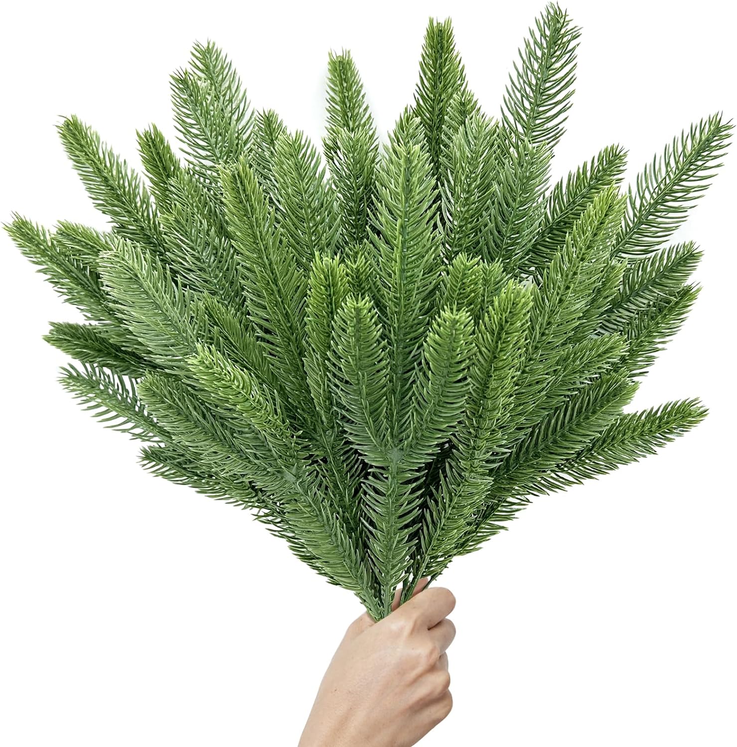 Artificial Pine Branches, Faux Pine Needles 50Pcs, Christmas Tree