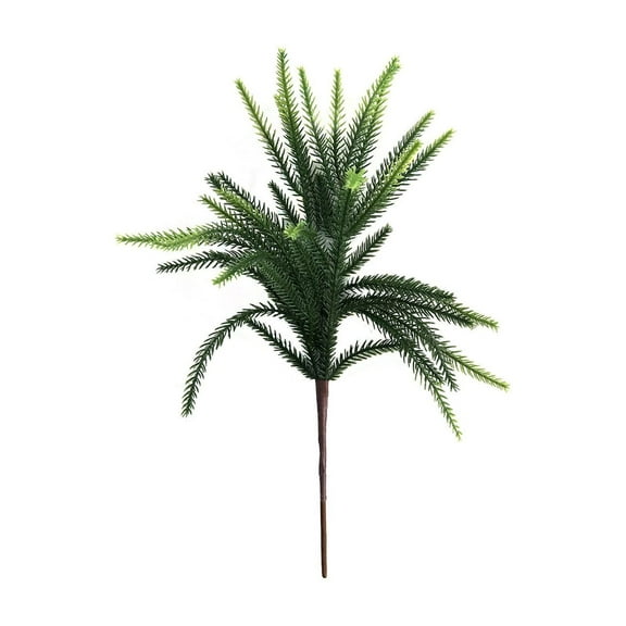 Artificial Pine Needle Stems | Soft Gel Simulated Christmas Tree Branches | Realistic Green Foliage for Holiday Decor | 17.71 Inch