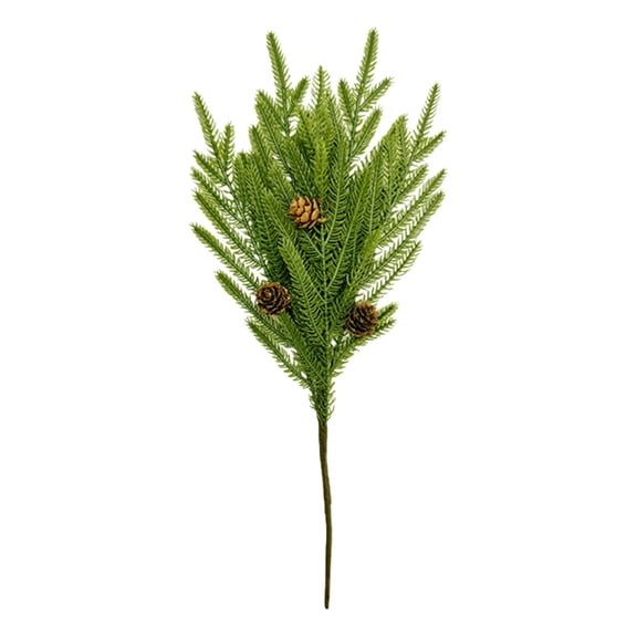 Artificial Pine Sprig Verdsylv Artificial Norfolk Pine Sprig, 8-Head Realistic Lifelike Greenery for Home Decor, Christmas Theme Arrangement & Vase Filler, Greenery Decor