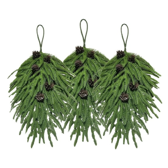 Artificial Pine Swag with Pine Cones, 30-Inch Hanging Greenery for Holiday and Home Decor, Indoor/Outdoor Use