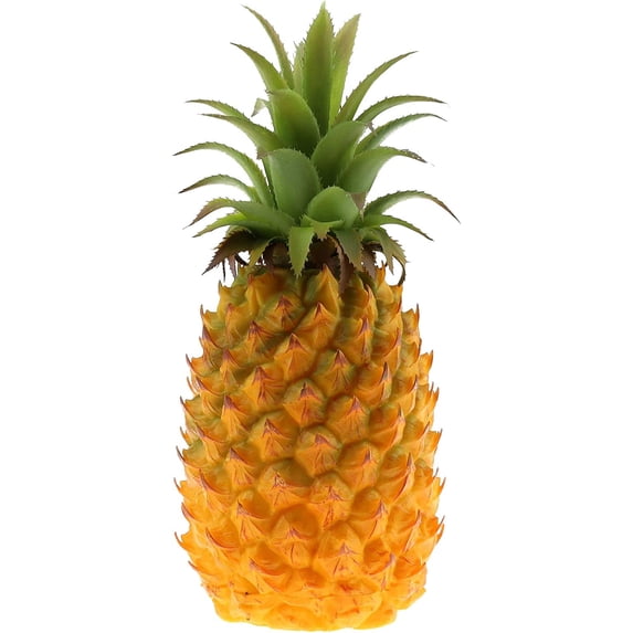 Artificial Pineapple Fake Fruits Model Faux Simulation Lifelike for Summer Home Cabinet Table Party Kitchen Decor Realistic Photography Prop - 10.6 inch