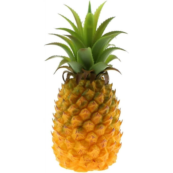 Artificial Pineapple Fake Fruits Model Faux Simulation Lifelike for Summer Home Cabinet Table Party Kitchen Decor Realistic Photography Prop - 9.3 inch