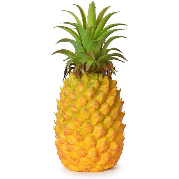Artificial Pineapple, Realistic Artificial Fruit Fake Pineapple for Home Cabinet Table Party Decoration (8.2")