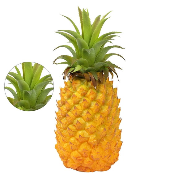 Artificial Pineapple Vibrant Yellow Fruit Decoration Ornament for Home and Retail Settings