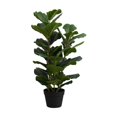 thumbnail image 1 of Artificial Plant - 32" Tall - Indoor - Floor - Potted - Green Leaves, 1 of 6