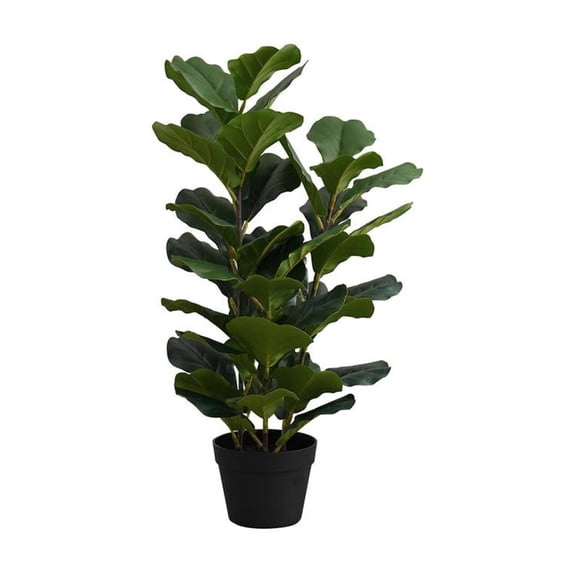 Artificial Plant - 32" Tall - Indoor - Floor - Potted - Green Leaves