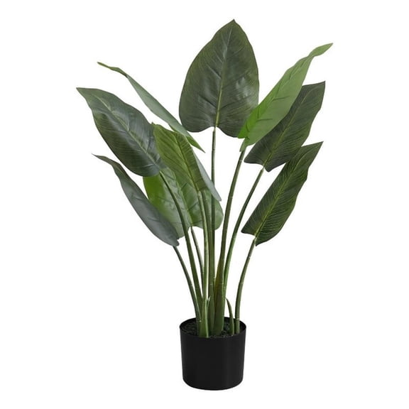 Artificial Plant - 37" Tall - Indoor - Floor - Potted - Green Leaves