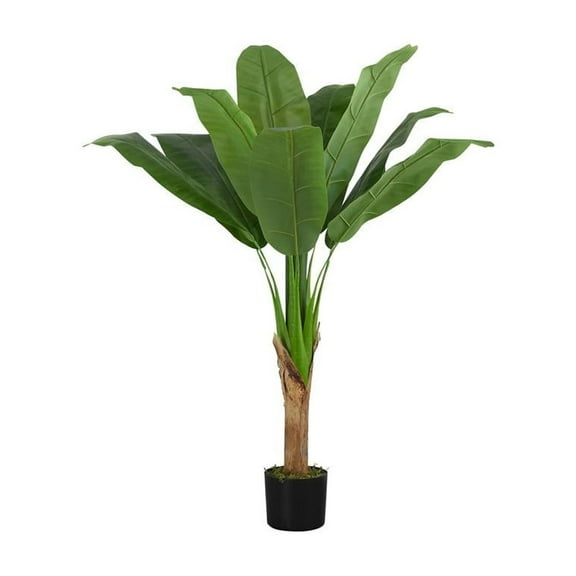 Artificial Plant - 43" Tall - Indoor - Floor - Potted - Green Leaves
