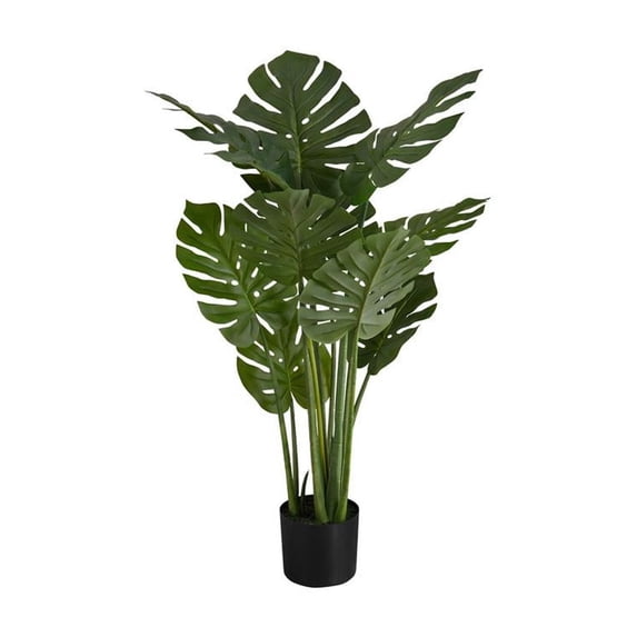 Artificial Plant - 45" Tall - Indoor - Floor - Potted - Green Leaves