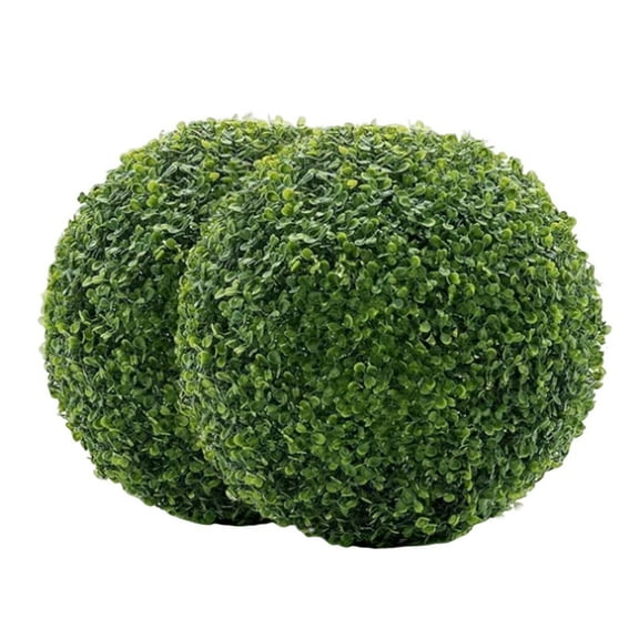 Artificial Plant Boxwood Topiary Ball, Faux Boxwood Topiary Ball, All-Year Greenery Faux Balls Plant Decorative Balls for Outdoor,Indoor,Garden,Backyard,Wedding, 5.1Inches