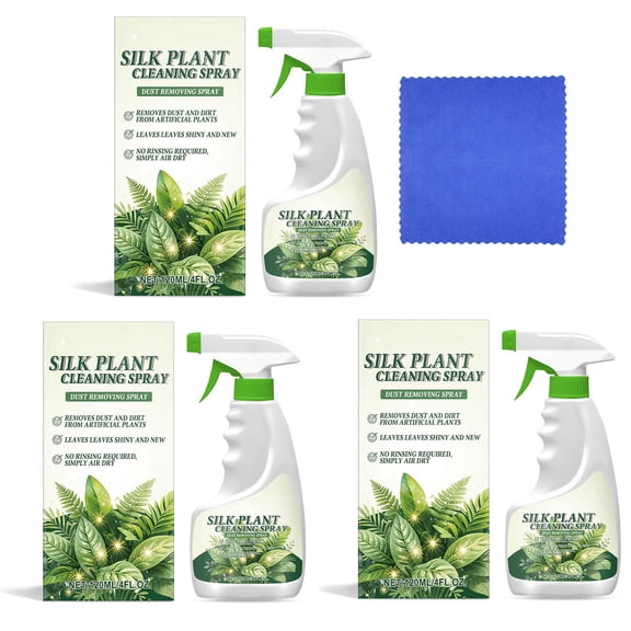 Artificial Plant Cleaning Spray, Silk Plant Dust Remover, Leaves Shine Cleaner for Faux Plants