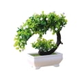 thumbnail image 1 of Artificial Plant Desktop Potted Bonsai Tree Fake Flower Miniature Potted Plant Ornament Indoor Desktop Simulation Bonsai for Home Decor Indoor Office Desk Decoration, 1 of 6