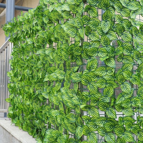 Artificial Plant Fence Green Leaf Fence Panels Privacy Fence Screen Garden Yard Decoration Outdoor Wall Decor