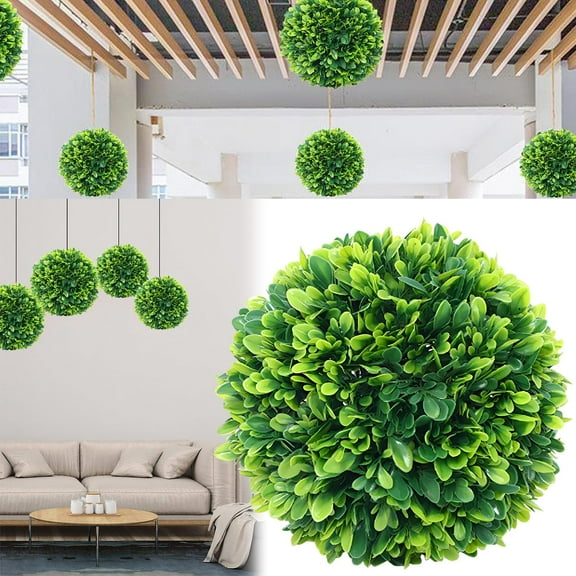 Artificial Plant Grass Peanut Ae - Simulation Grassball Artificial Plant Topiary Faux Decorative for Garden Backyard Balcony and Home Décor - Large Peanut Artificial Grass*1 Piece