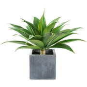 HANGTANWAN Artificial Plant Outdoor Agave - Large Size UV Resistant Fake Agave Plants for Indoor and Outdoor Decor(28 Inch)