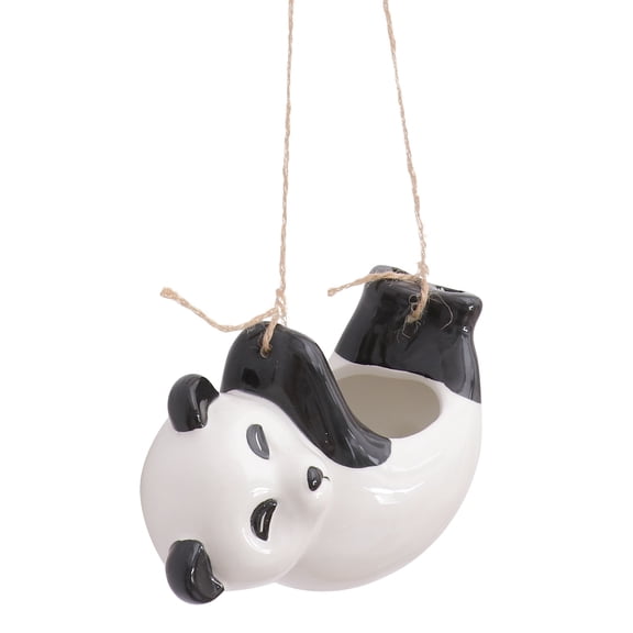 Artificial Plant Panda Planter Hanging Flower Pot Rope