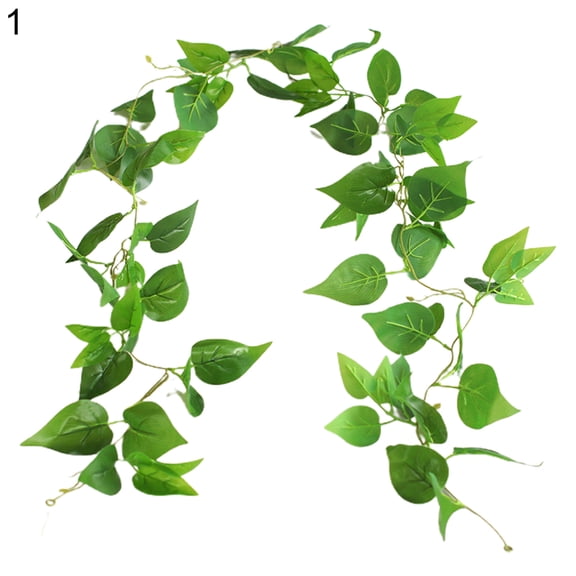 Artificial Plant Simulated Wide Application Plastic Decorative Ivy Green Fake Vine Decor for Home